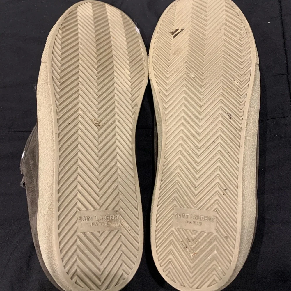 SAINT LAURENT Suede Soho Mens Court Classic Sneakers - Picture 5 of 7